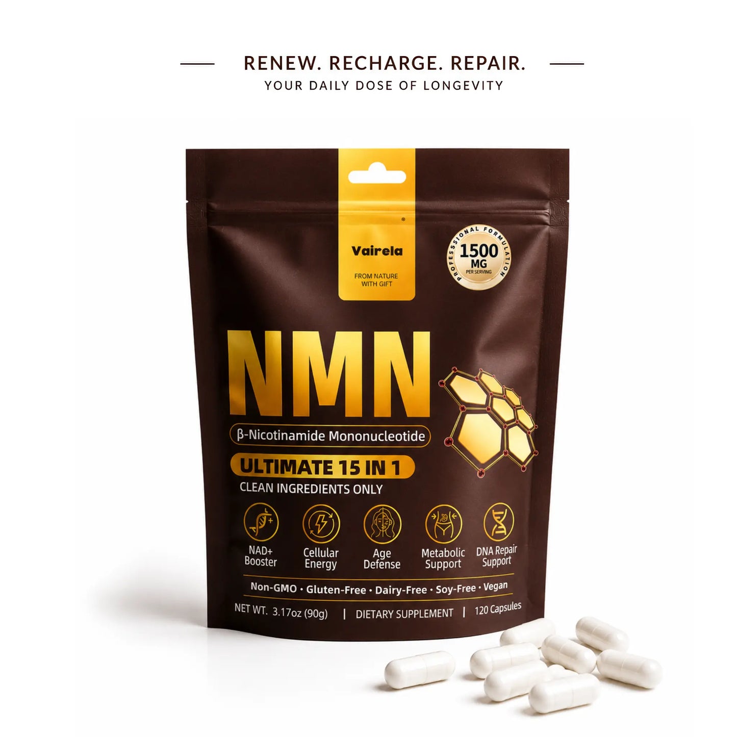 NMN 15 in 1 Cellular Energy 1500mg