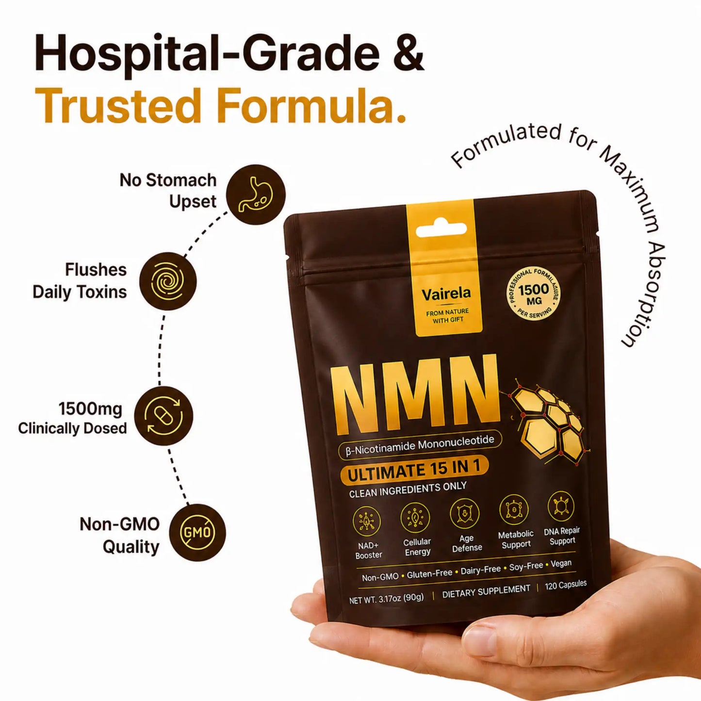 NMN 15 in 1 Cellular Energy 1500mg