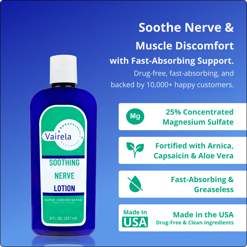 Calm Burning, Tingling Feet & Restless Legs - In Minutes, Without Pills - Vairela