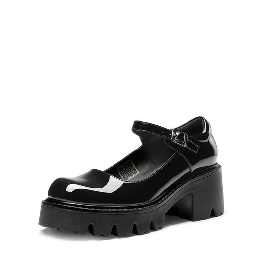 Retro Mary Jane Chunky Pumps - Vairela